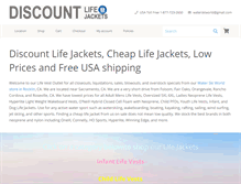 Tablet Screenshot of discountlifejacket.com